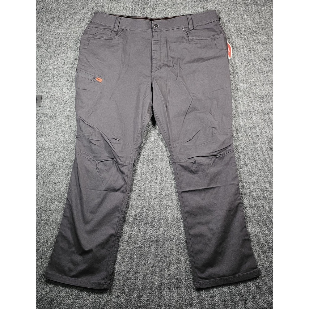 Brunt Workwear Torra Work Pants Size 44X32 Charcoal Gray Canvas Stretch
